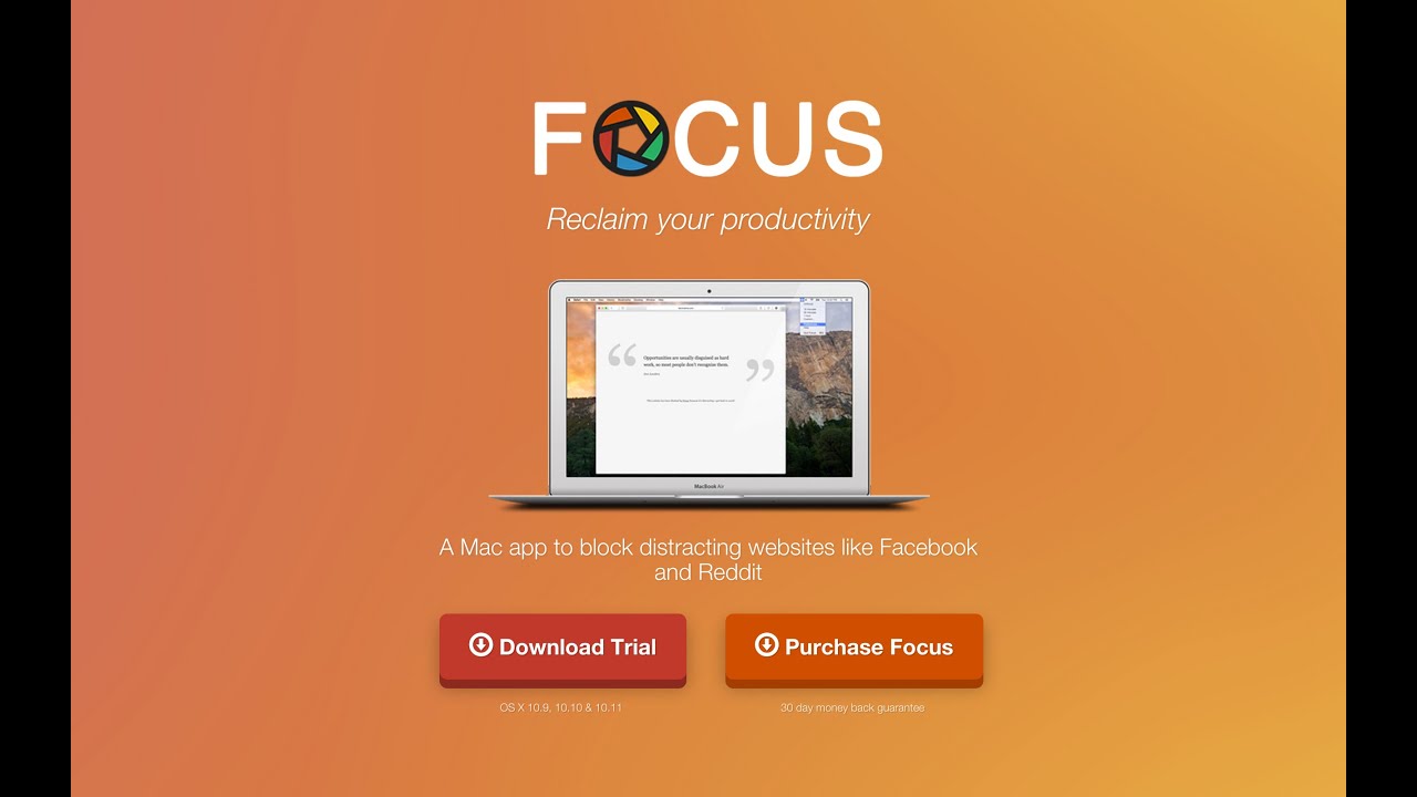 Writing Focus App Mac